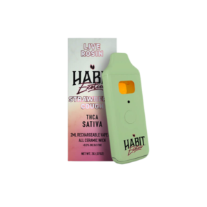 Habit Exotics Live Rosin Disposable 2G - Strawberry Cough