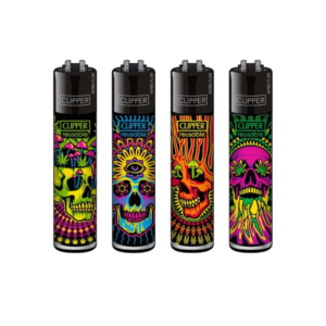 Clipper Hippie Skull Lighter